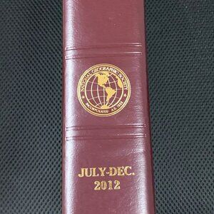 National Geographic Magazine Faux Leather SLIP CASE ONLY for July - Dec 2012